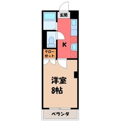 東武宇都宮駅 徒歩8分 3階の物件間取画像